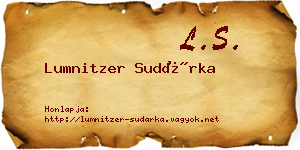 Lumnitzer Sudárka névjegykártya